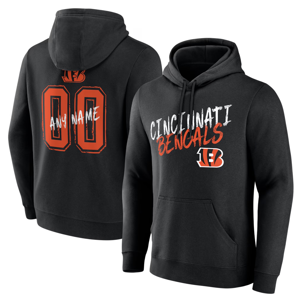 Cooneas Custom C.Bengals Gray Big & Tall Team Authentic Custom Hoodie Stitched Jerseys