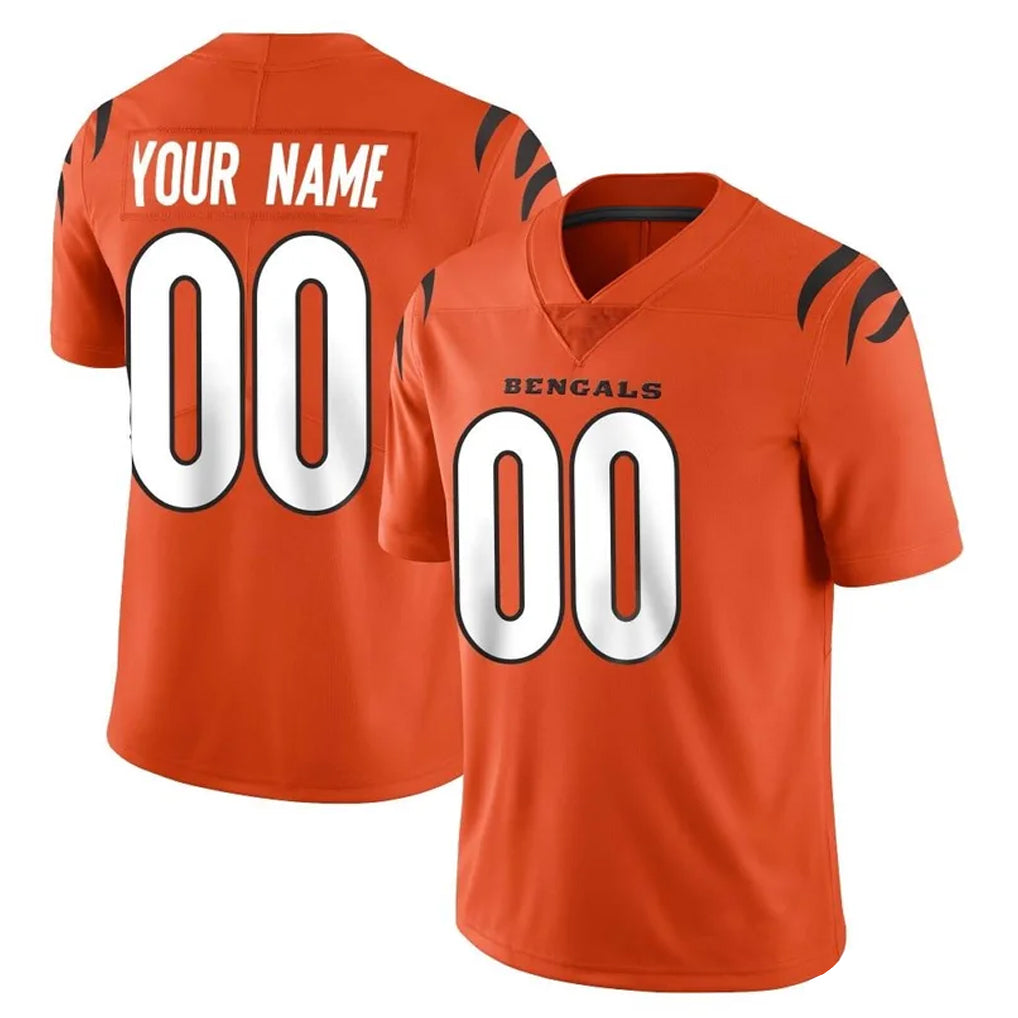 Cooneas Custom C.Bengals Orange Vapor Untouchable Limited Home Game Any Name & Numbers Stitched Jerseys