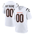 Cooneas Custom C.Bengals White Game Stitched Jerseys