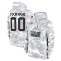 Cooneas Custom C.Browns Arctic Camo Salute to Service Hoodies Limited Any Name & Numbers Stitched Jerseys