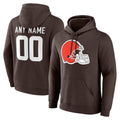Cooneas Custom C.Browns Brown Primetime Logo Hoodie Any Name & Numbers Stitched Jerseys