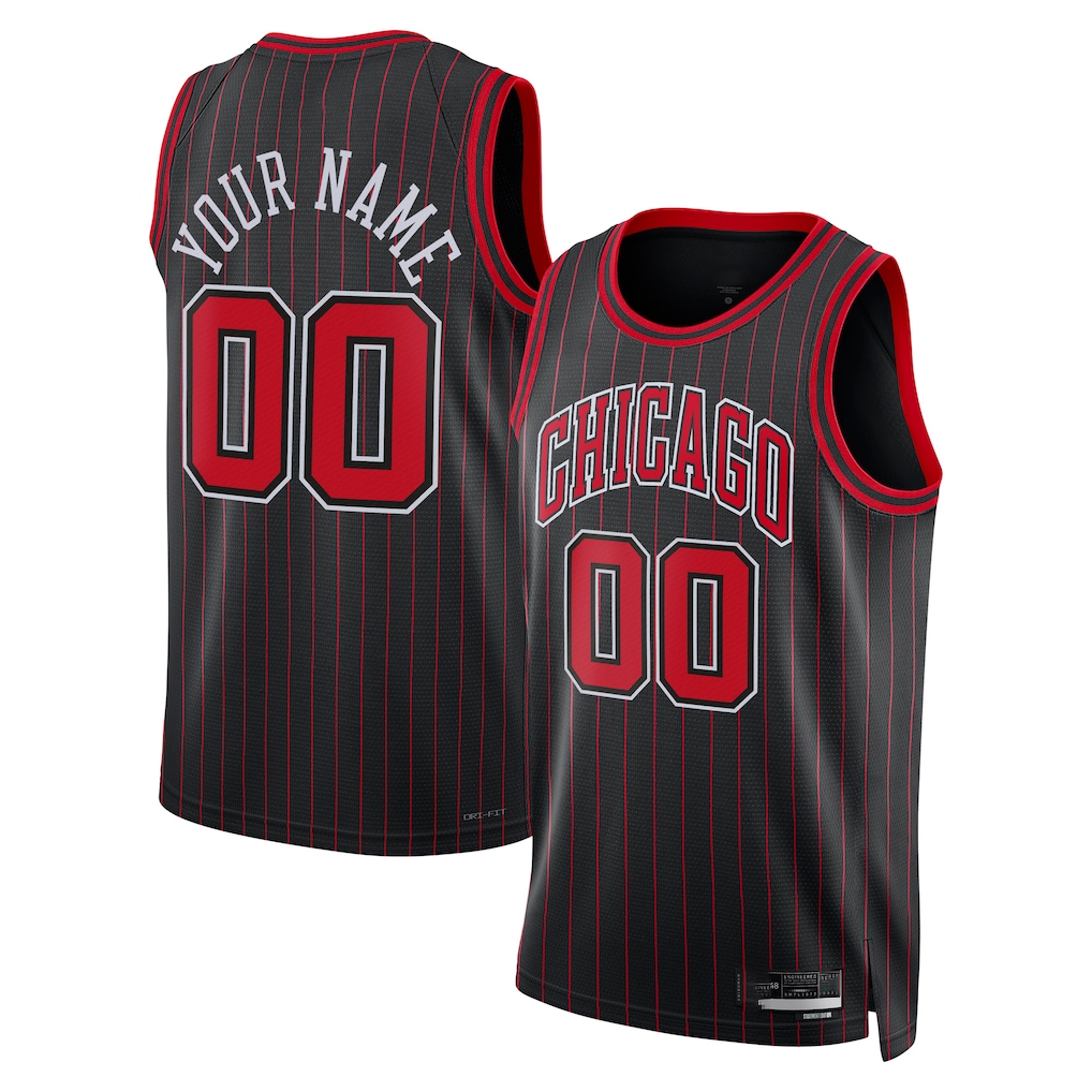 Cooneas Custom C.Bulls Black Swingman Jerseys - Statement Edition