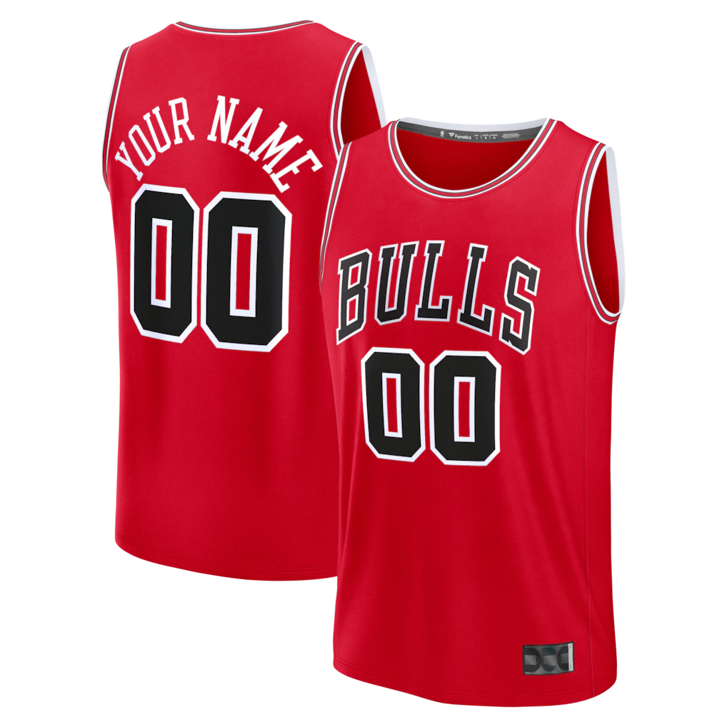 Cooneas Custom C.Bulls Red Fast Break Jerseys - Icon Edition