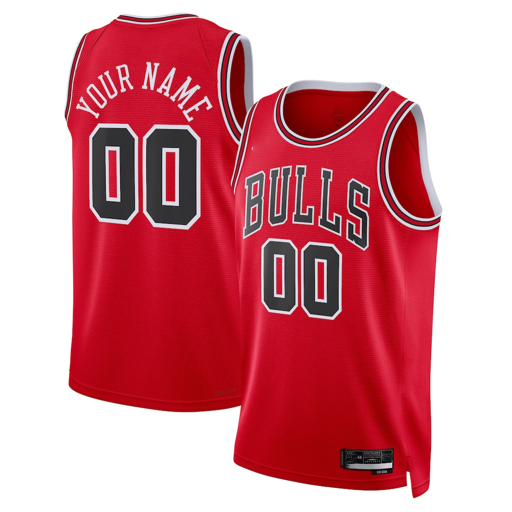 Cooneas Custom C.Bulls Red Swingman Jerseys - Icon Edition
