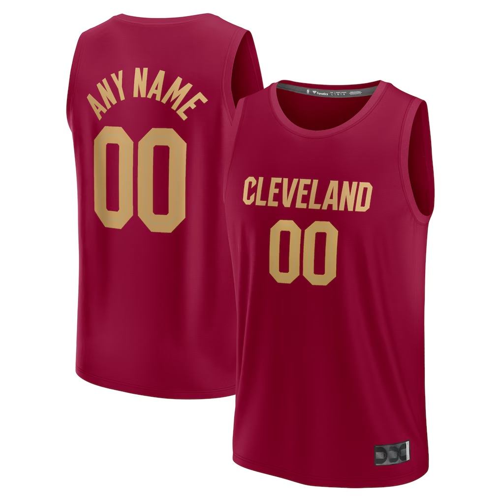 Cooneas Custom C.Cavaliers Wine Fast Break Jerseys - Icon Edition