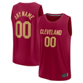 Cooneas Custom C.Cavaliers Wine Fast Break Jerseys - Icon Edition