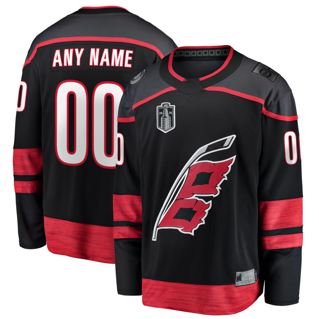 Cooneas Custom C.Hurricanes Black 2026 Stanley Cup Final Home Breakaway Stitched Jerseys