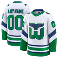 Cooneas Custom C.Hurricanes White Throwback Premium Stitched Jerseys