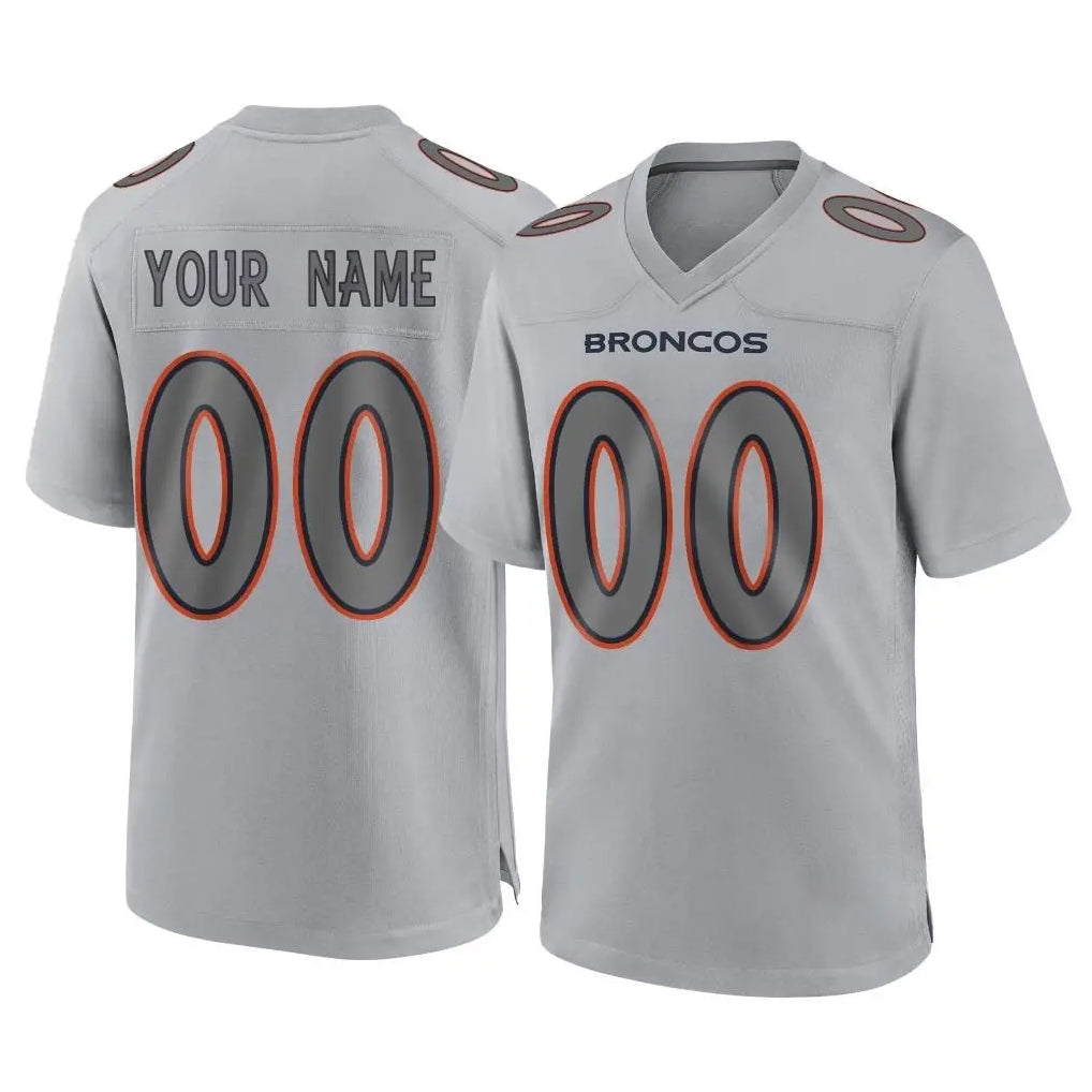 Cooneas Custom D.Broncos Gray Atmosphere Fashion Limited Game Any Name & Numbers Stitched Jerseys