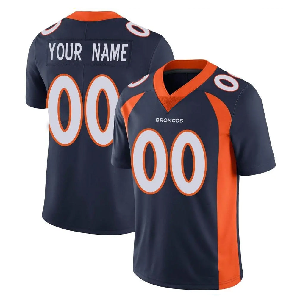 Cooneas Custom D.Broncos Navy Vapor Untouchable Limited Game Any Name & Numbers Stitched Jerseys
