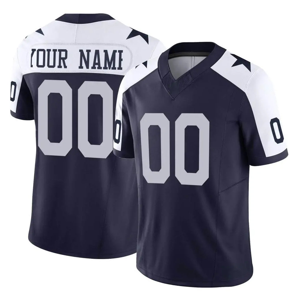 Cooneas Custom D.Cowboys Navy-White Limited Alternate Vapor F.U.S.E. Home Game Any Name & Numbers Stitched Jerseys