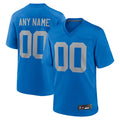 Cooneas Custom D.Lions Blue Limted Game Alternate Stitched Jerseys
