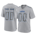 Cooneas Custom D.Lions Gray Atmosphere Fashion Home Game Any Name & Numbers Stitched Jerseys