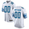 Cooneas Custom D.Lions White Replica Game Stitched Jerseys