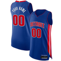 Cooneas Custom D.Pistons Blue Authentic Jerseys - Icon Edition