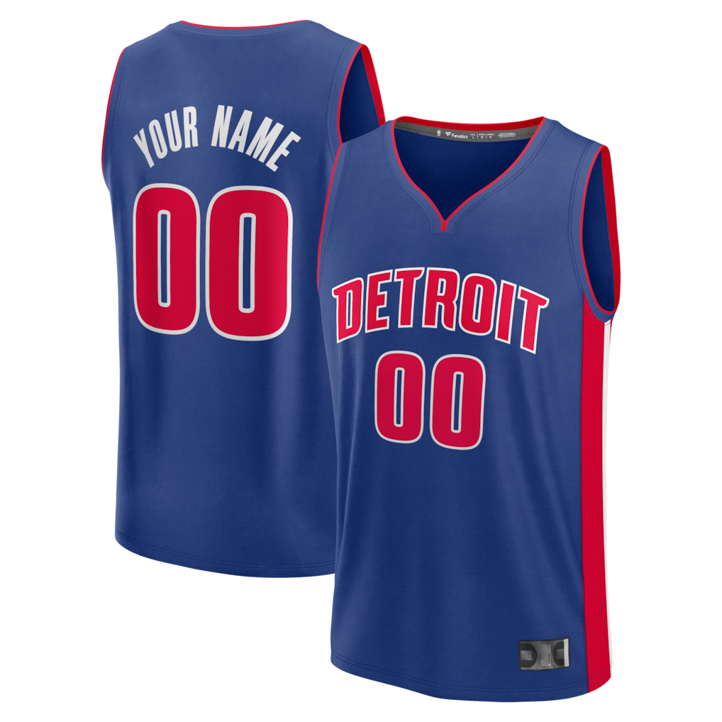 Cooneas Custom D.Pistons  Blue Fast Break Jerseys - Icon Edition