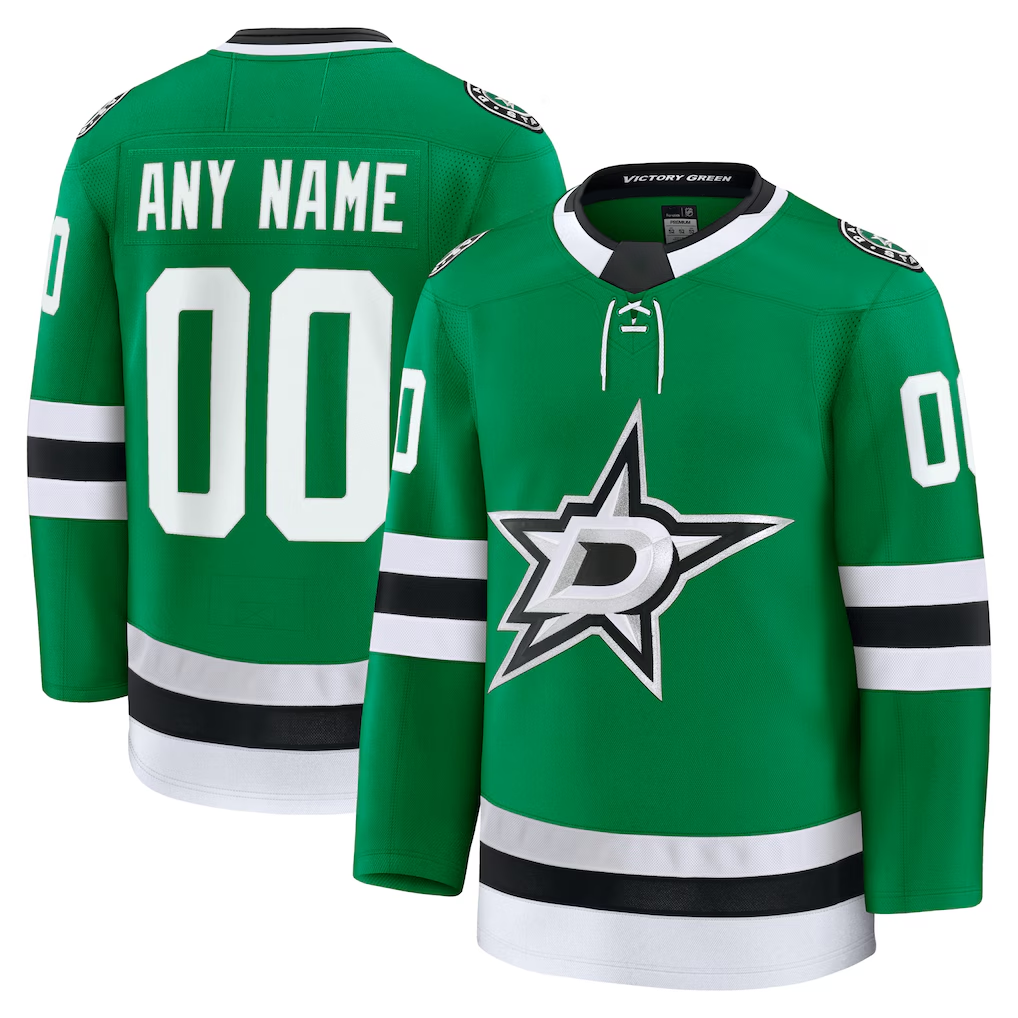 Cooneas Custom D.Stars Kelly Green Home Premium Jerseys