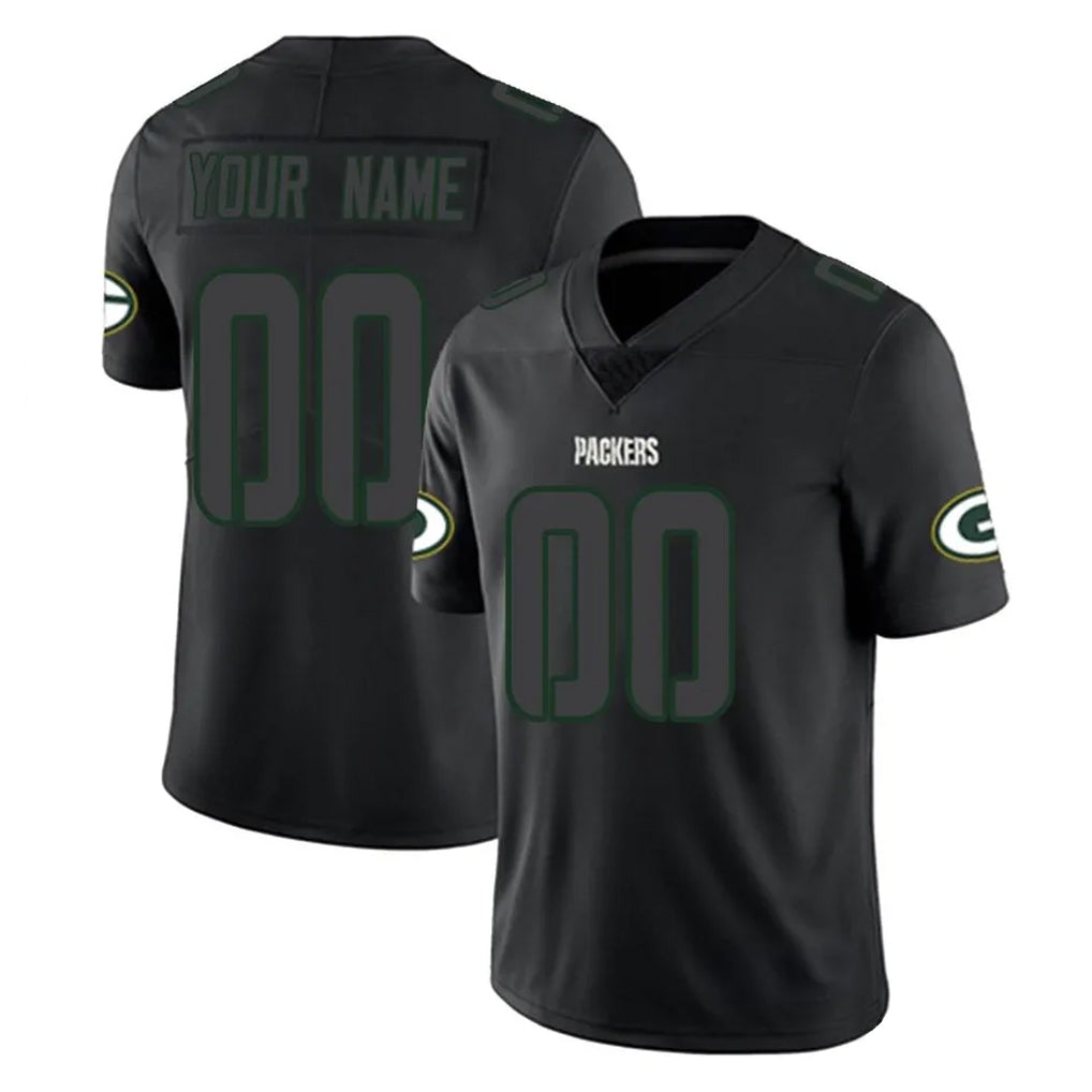 Cooneas Custom GB.Packers Black Impact Limited Home Game Any Name & Numbers Stitched Jerseys
