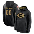 Cooneas Custom GB.Packers Black Salute to Service Hoodies Limited Game Any Name & Numbers Stitched Jerseys