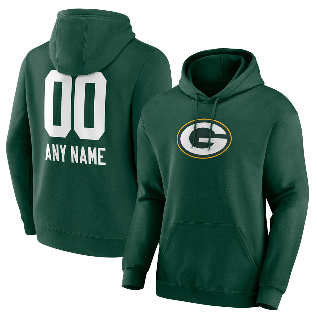 Cooneas Custom GB.Packers Green Logo Pullover Hoodies Limited Game Any Name & Numbers Stitched Jerseys