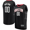 Cooneas Custom H.Rockets Black Fast Break Replica Stitched Jerseys-Statement Edition