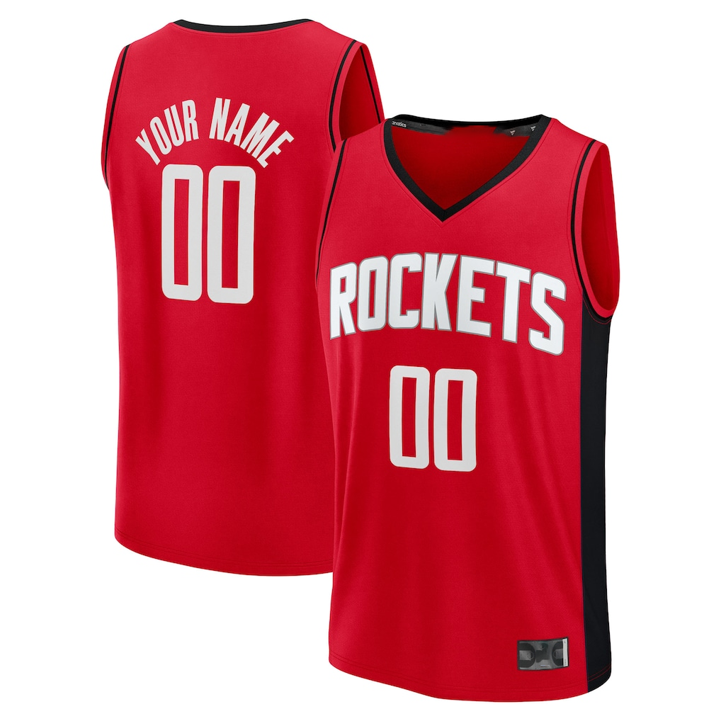 Cooneas Custom H.Rockets Red Fast Break Stitched Jerseys-Icon Edition
