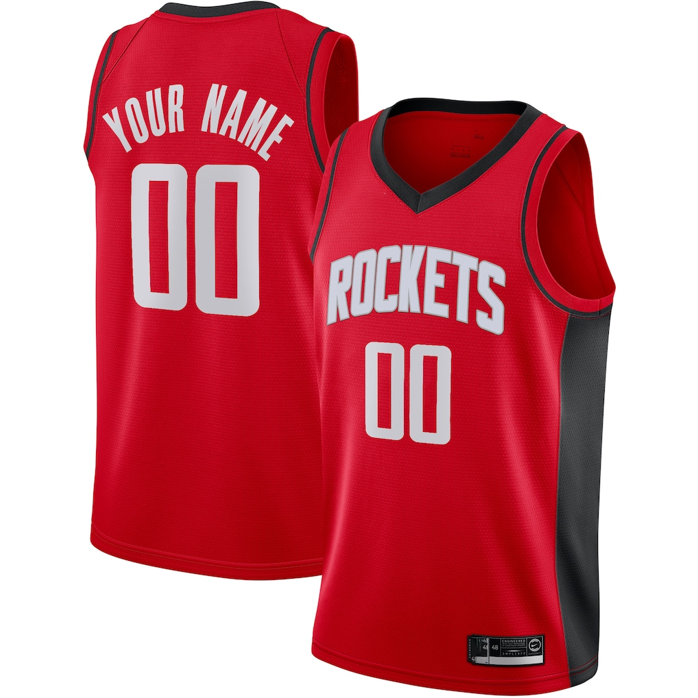 Cooneas Custom H.Rockets Red Swingman Stitched Jerseys-Icon Edition