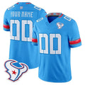 Cooneas Custom H.Texans Rivalries Blue Jersey - All Stitched