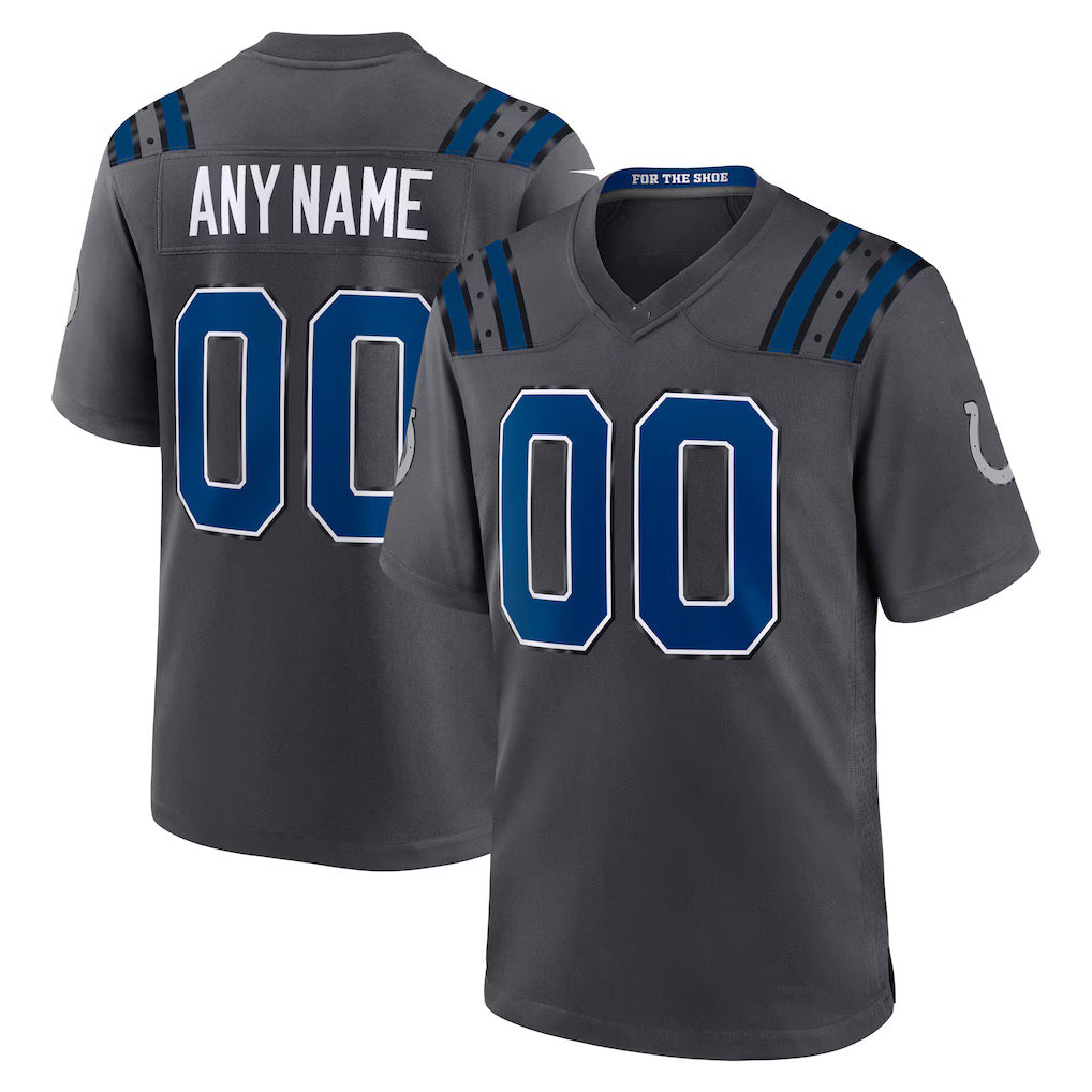 Cooneas Custom IN.Colts Anthracite 2026 Rivalries Collection Game Jersey