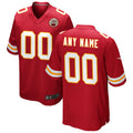 Cooneas Custom KC.Chiefs Red Replica Game Stitched Jerseys