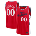 Cooneas Custom LA.Clippers Red Fast Break Stitched Jerseys- Statement Edition