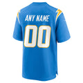 Cooneas Custom LA.Chargers Powder Blue Home Game Stitched Jerseys