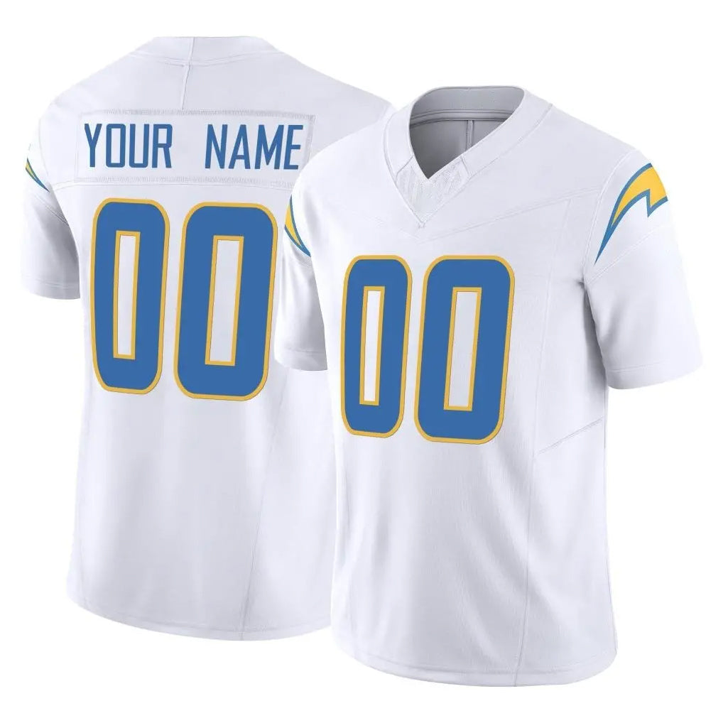 Cooneas Custom LA.Chargers White Limited Vapor F.U.S.E. Home Game Any Name & Numbers Stitched Jerseys