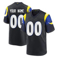 Cooneas Custom LA.Rams Black Midnight Rivalries Collection Home Game Any Name & Numbers Stitched Jerseys