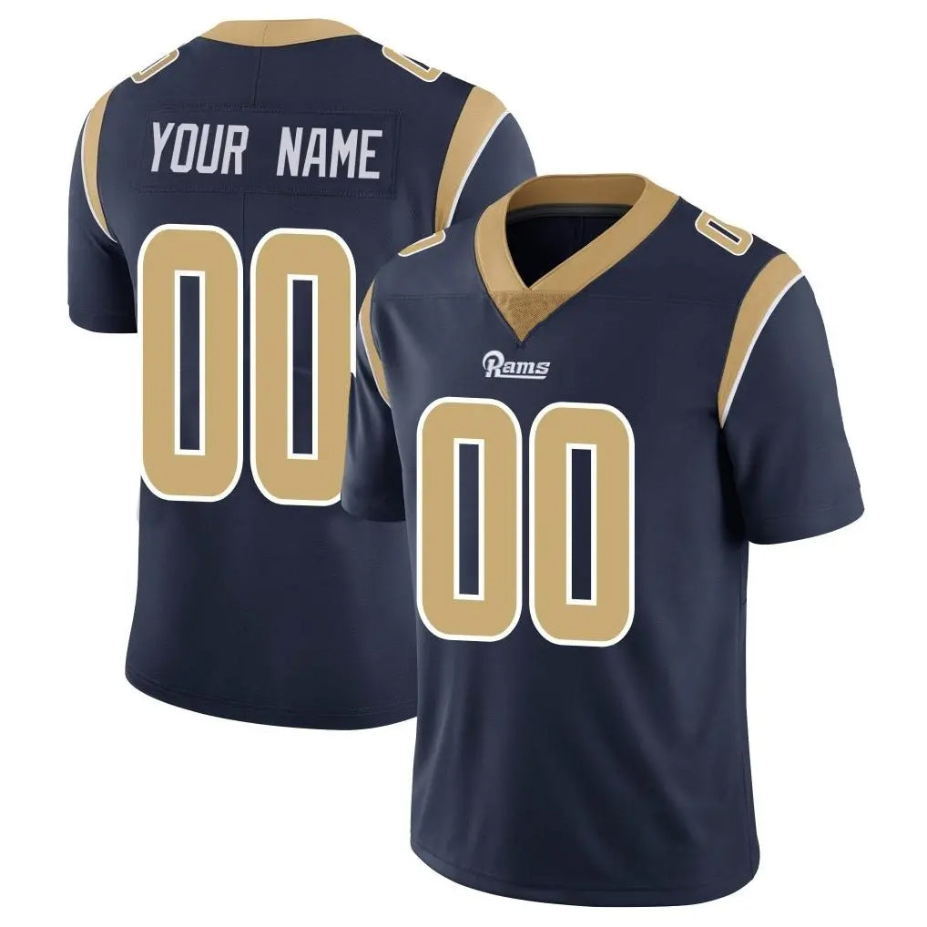 Cooneas Custom LA.Rams Navy Limited Vapor Untouchable Home Game Any Name & Numbers Stitched Jerseys