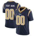 Cooneas Custom LA.Rams Navy Limited Vapor Untouchable Home Game Any Name & Numbers Stitched Jerseys