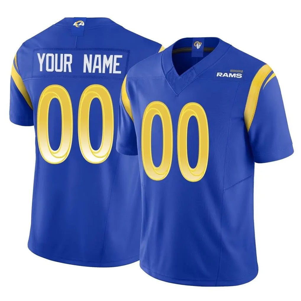 Cooneas Custom LA.Rams Royal Limited Vapor F.U.S.E. Home Game Any Name & Numbers Stitched Jerseys