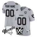 Cooneas Custom LV.Raiders Gray 65th Anniversary Vapor Limited Home Game Any Name & Numbers Stitched Jerseys