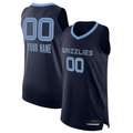 Cooneas Custom M.Grizzlies Navy 2020-2021 Authentic Stitched Jerseys- Icon Edition