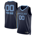Cooneas Custom M.Grizzlies Navy Swingman Stitched Jerseys- Icon Edition