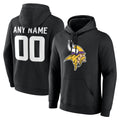 Cooneas Custom MN.Vikings Black LOGO Pullover Hoodies Limited Any Name & Numbers Stitched Jerseys