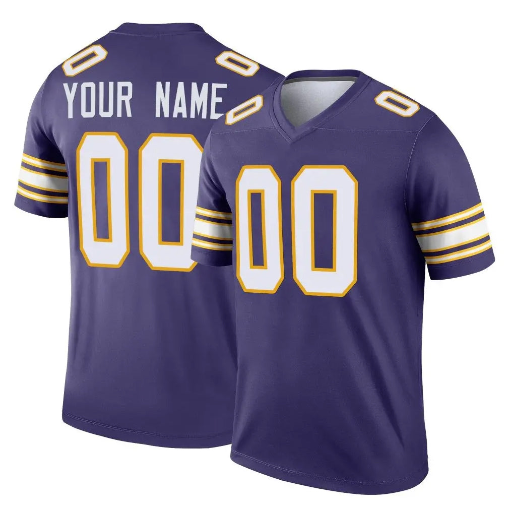 Cooneas Custom MN.Vikings Purple Limited Classic Home Game Any Name & Numbers Stitched Jerseys