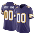 Cooneas Custom MN.Vikings Purple Limited Classic Vapor F.U.S.E. Home Game Any Name & Numbers Stitched Jerseys