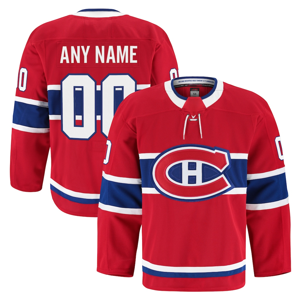 Cooneas Custom Montreal Canadiens Red Home Authentic Pro Jerseys