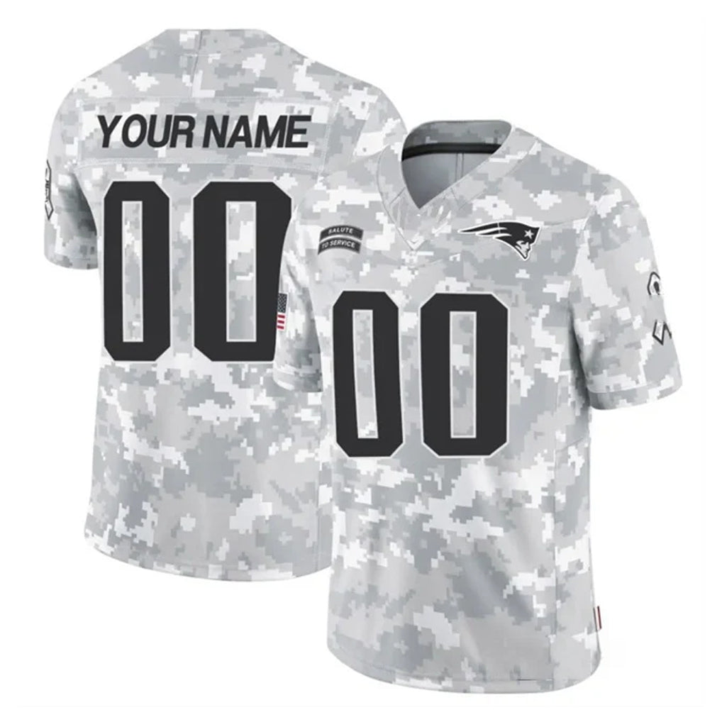 Cooneas Custom NE.Patriots Arctic Camo Salute To Service Limited Game Any Name & Numbers Stitched Jerseys
