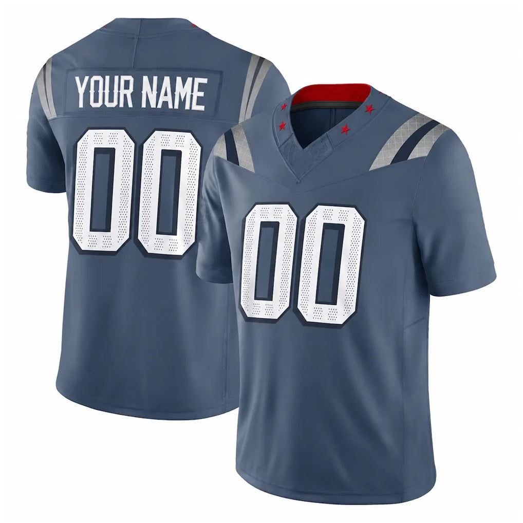 Cooneas Custom NE.Patriots Blue Limited Rivalries Collection Home Game Any Name & Numbers Stitched Jerseys