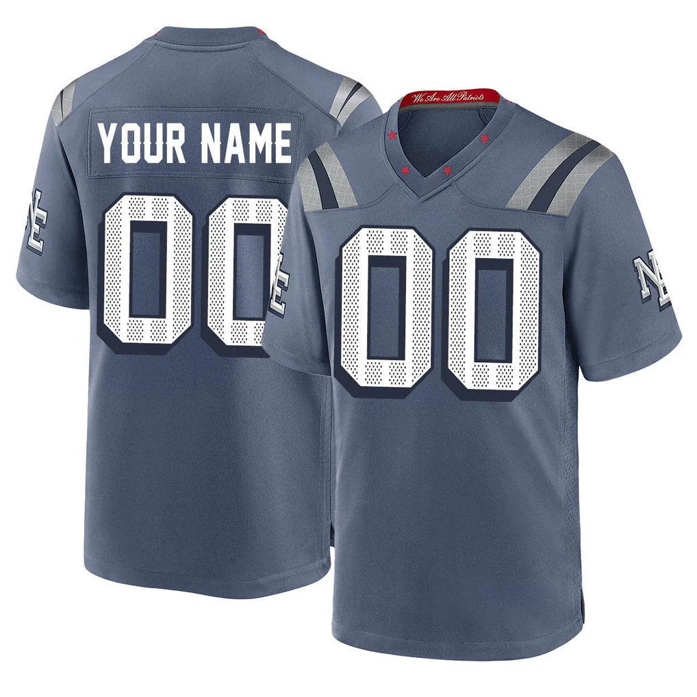 Cooneas Custom NE.Patriots Blue Rivalries Collection Home Game Any Name & Numbers Stitched Jerseys