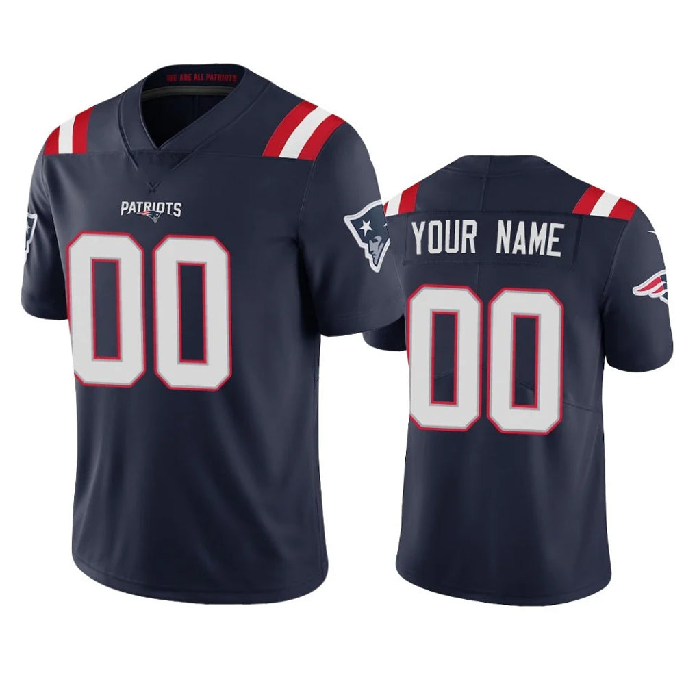Cooneas Custom NE.Patriots Navy Vapor Untouchable Home Game Any Name & Numbers Stitched Jerseys