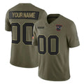 Cooneas Custom NE.Patriots Olive 2025 Salute To Service Limited Any Name & Numbers Stitched Jerseys