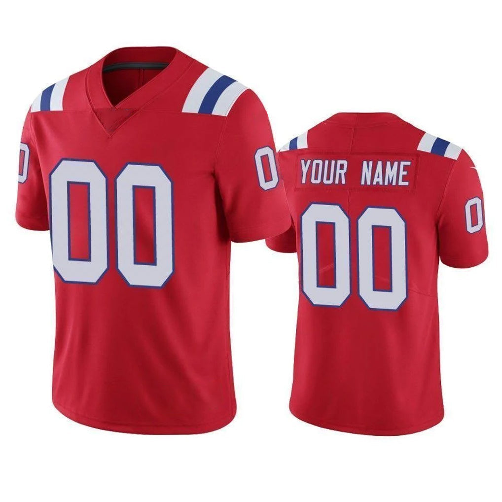 Cooneas Custom NE.Patriots Red Vapor Untouchable Home Game Any Name & Numbers Stitched Jerseys